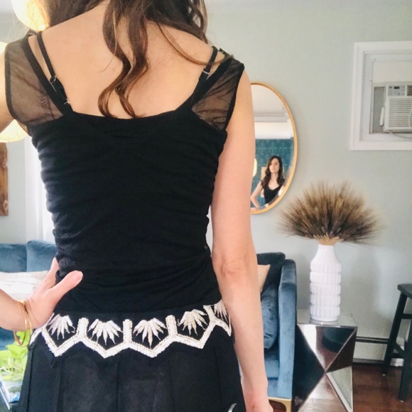 Basil & Maude BoHo Lace Blouse and Skirt Set - Picture 5 of 7